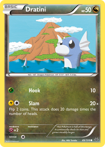 Dratini (49/108) [XY: Roaring Skies] Reverse Holofoil