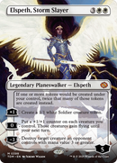 Elspeth, Storm Slayer (Borderless) [Tarkir: Dragonstorm] Foil