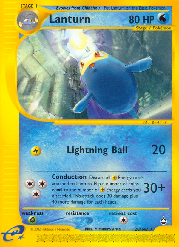 Lanturn (20/147) [Aquapolis] Reverse Holofoil