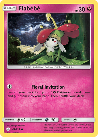Flabebe (149/236) [Sun & Moon: Cosmic Eclipse] Reverse Holofoil