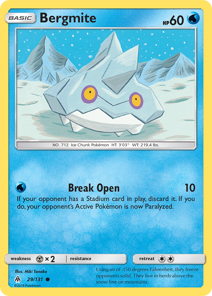 Bergmite (29/131) [Sun & Moon: Forbidden Light] Reverse Holofoil