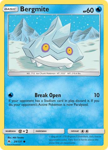 Bergmite (29/131) [Sun & Moon: Forbidden Light] Reverse Holofoil