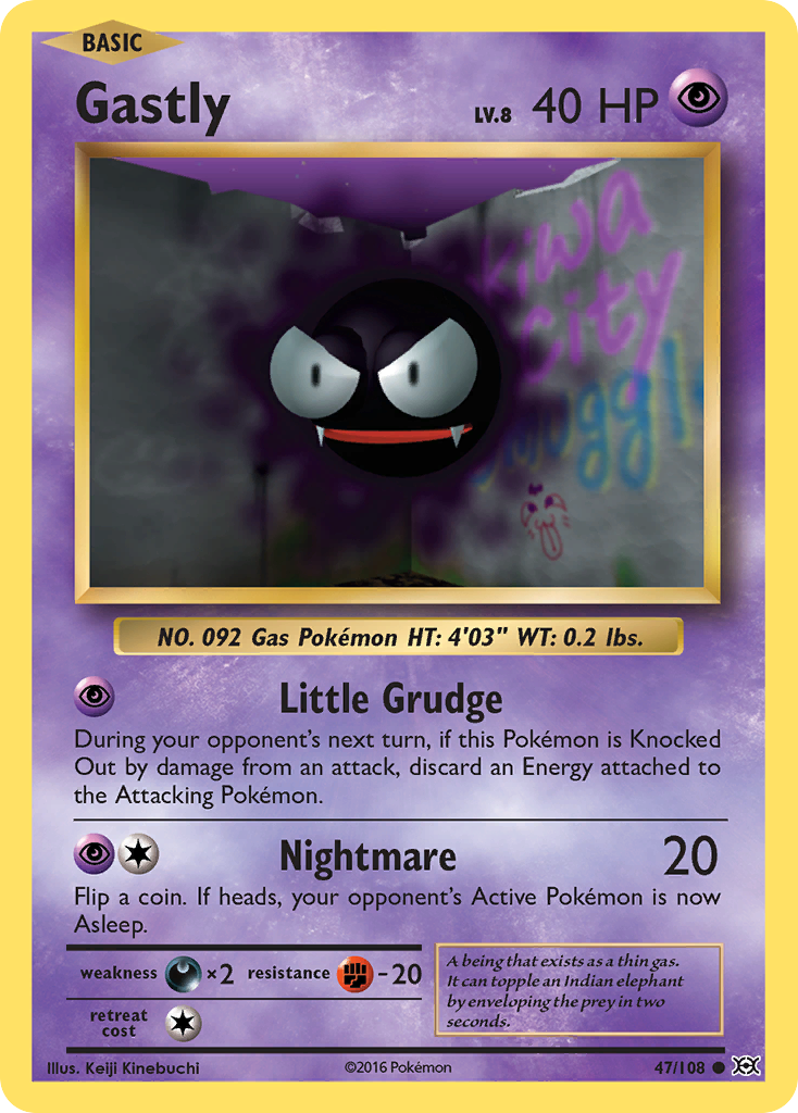 Gastly (47/108) [XY: Evolutions] Reverse Holofoil