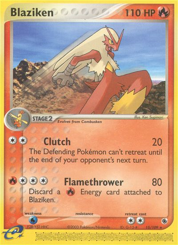 Blaziken (15/109) [EX: Ruby & Sapphire] Reverse Holofoil