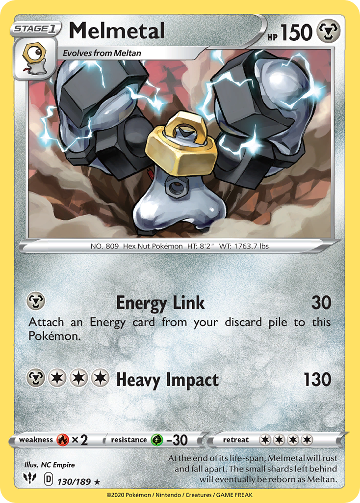 Melmetal (130/189) [Sword & Shield: Darkness Ablaze] Reverse Holofoil