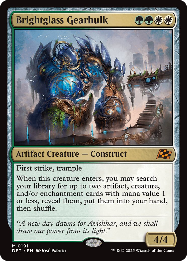 Brightglass Gearhulk [Aetherdrift] Foil