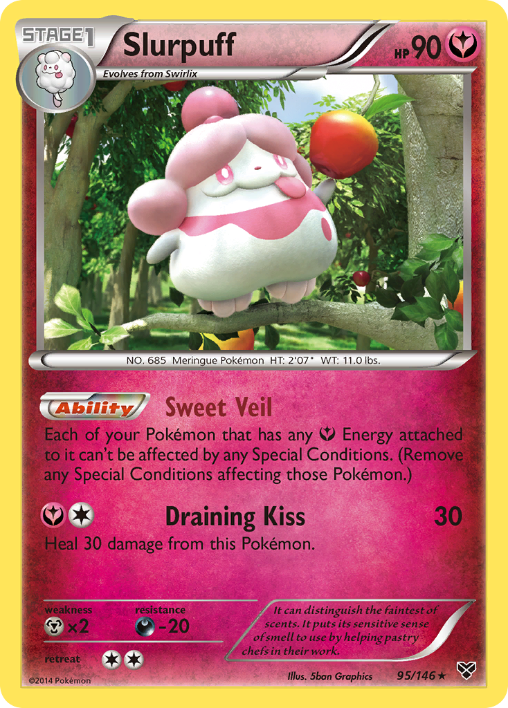 Slurpuff (95/146) [XY: Base Set] Reverse Holofoil