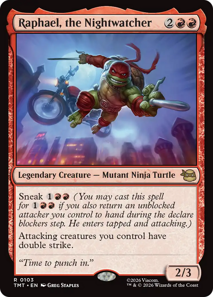 Raphael, the Nightwatcher [Teenage Mutant Ninja Turtles] Foil