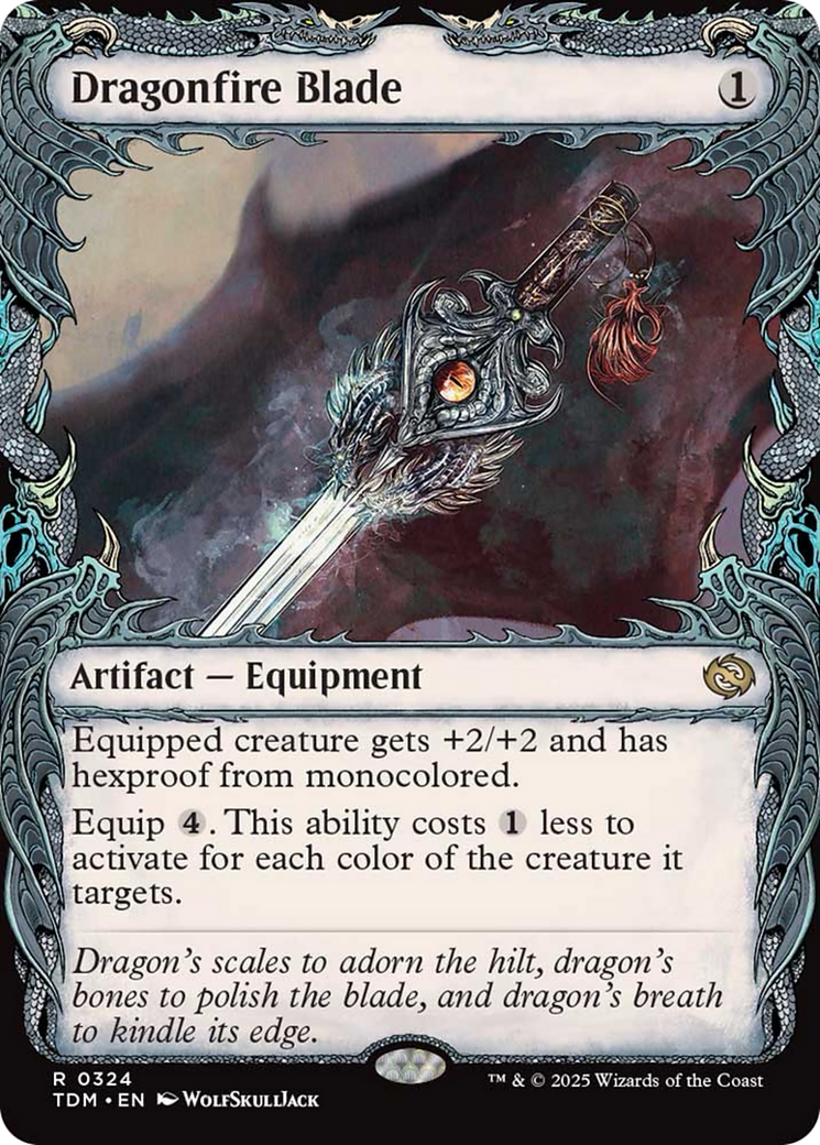 Dragonfire Blade (Showcase) [Tarkir: Dragonstorm] Foil