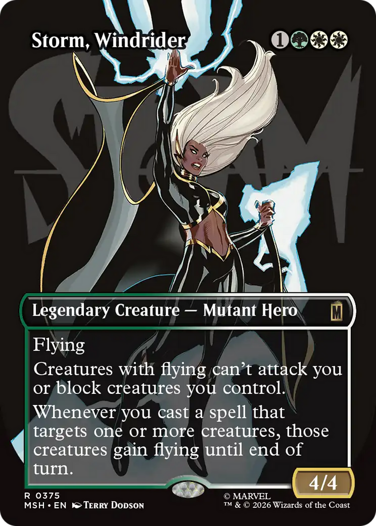 Storm, Windrider (Borderless) [Marvel Super Heroes] Foil