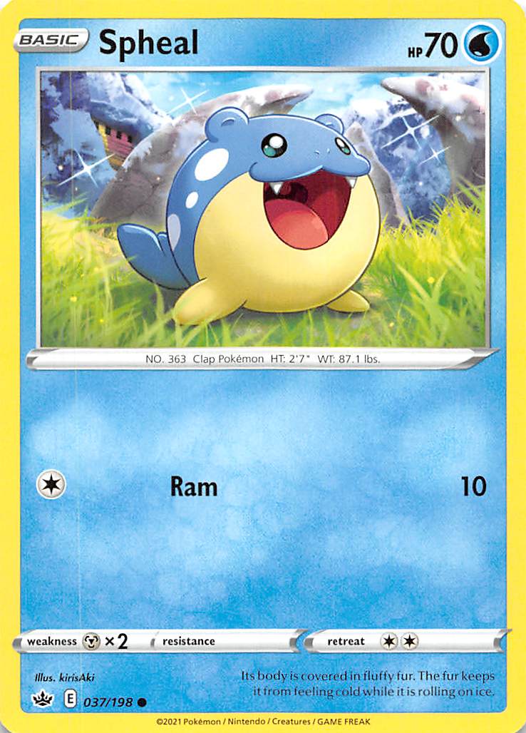 Spheal (037/198) [Sword & Shield: Chilling Reign] Reverse Holofoil