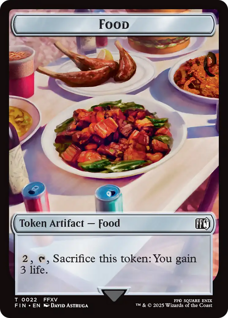 Hero (0003) // Food Double-Sided Token [FINAL FANTASY Tokens] Foil