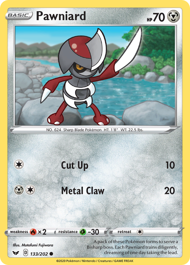 Pawniard (133/202) [Sword & Shield: Base Set] Reverse Holofoil