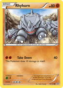 Rhyhorn (74/160) [XY: Primal Clash] Reverse Holofoil