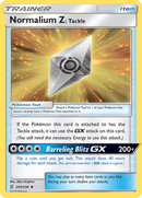 Normalium Z: Tackle (203/236) [Sun & Moon: Unified Minds] Reverse Holofoil