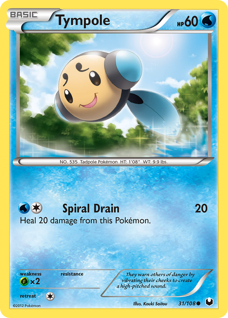 Tympole (31/108) [Black & White: Dark Explorers] Reverse Holofoil
