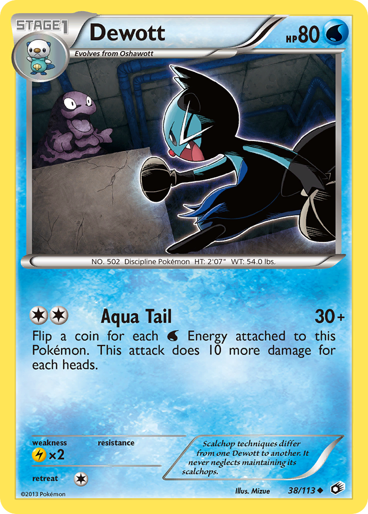 Dewott (38/113) [Black & White: Legendary Treasures] Reverse Holofoil