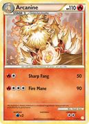 Arcanine (1/123) [HeartGold & SoulSilver: Base Set] Reverse Holofoil