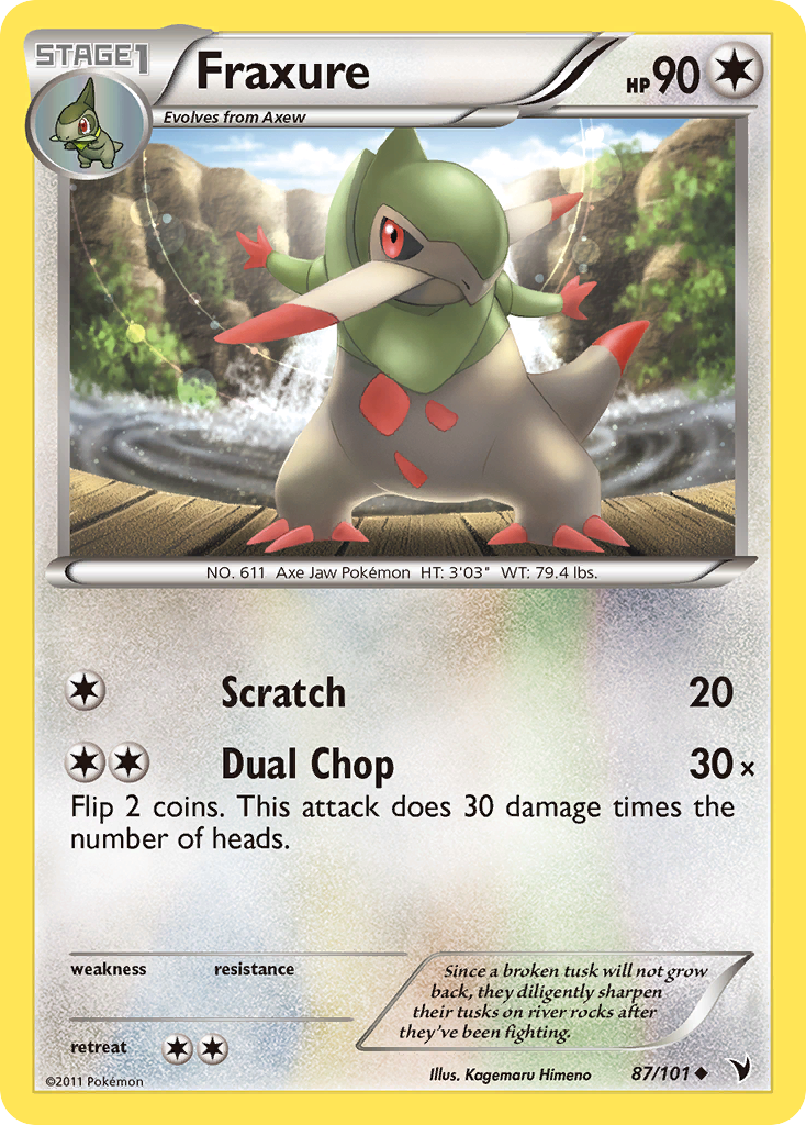 Fraxure (87/101) [Black & White: Noble Victories] Reverse Holofoil