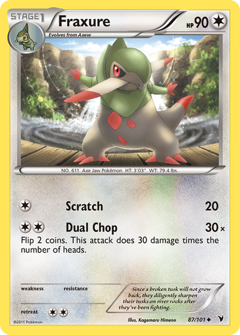 Fraxure (87/101) [Black & White: Noble Victories] Reverse Holofoil