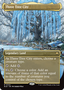 Three Tree City (Borderless) (0340) [Bloomburrow] Foil