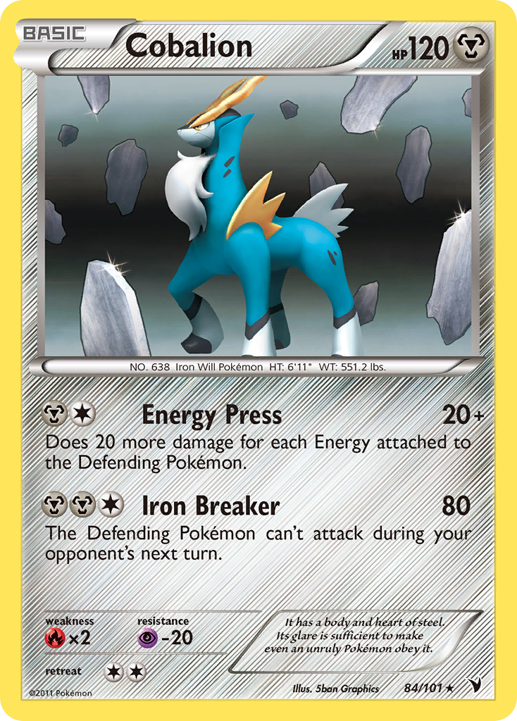 Cobalion (84/101) [Black & White: Noble Victories] Reverse Holofoil