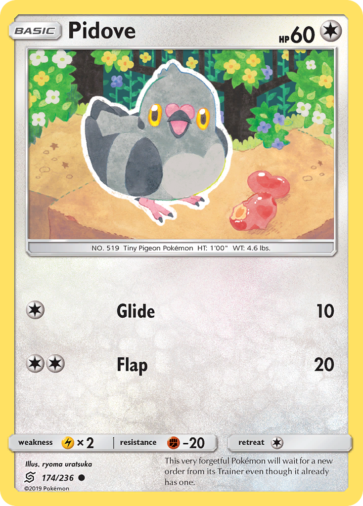 Pidove (174/236) [Sun & Moon: Unified Minds] Reverse Holofoil