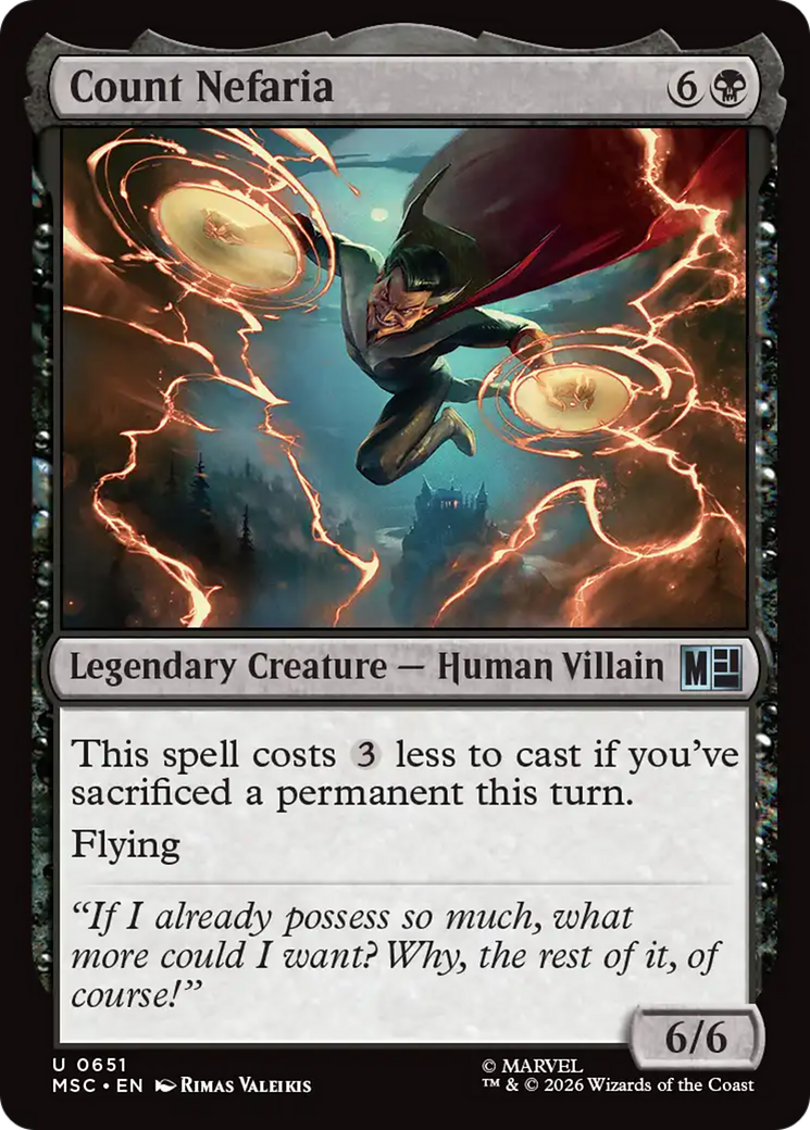 Count Nefaria [Marvel Super Heroes Commander] Foil