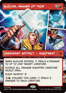 Mjolnir, Hammer of Thor (Borderless) (0303) [Marvel Super Heroes] Foil