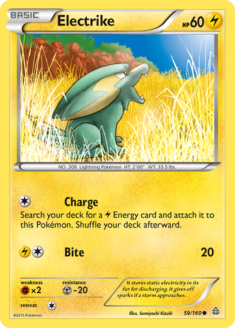 Electrike (59/160) [XY: Primal Clash] Reverse Holofoil