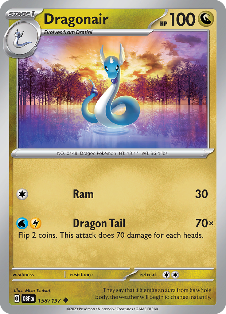 Dragonair (158/197) [Scarlet & Violet: Obsidian Flames] Reverse Holofoil