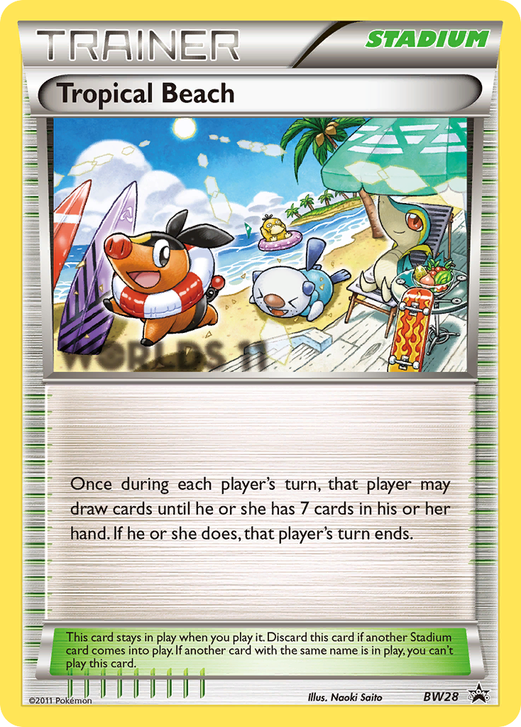 Tropical Beach (BW28) [Black & White: Black Star Promos] Holofoil