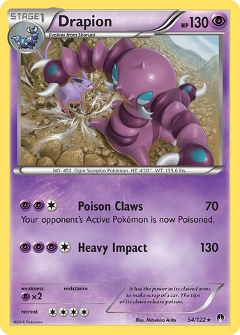 Drapion (54/122) [XY: BREAKpoint] Reverse Holofoil