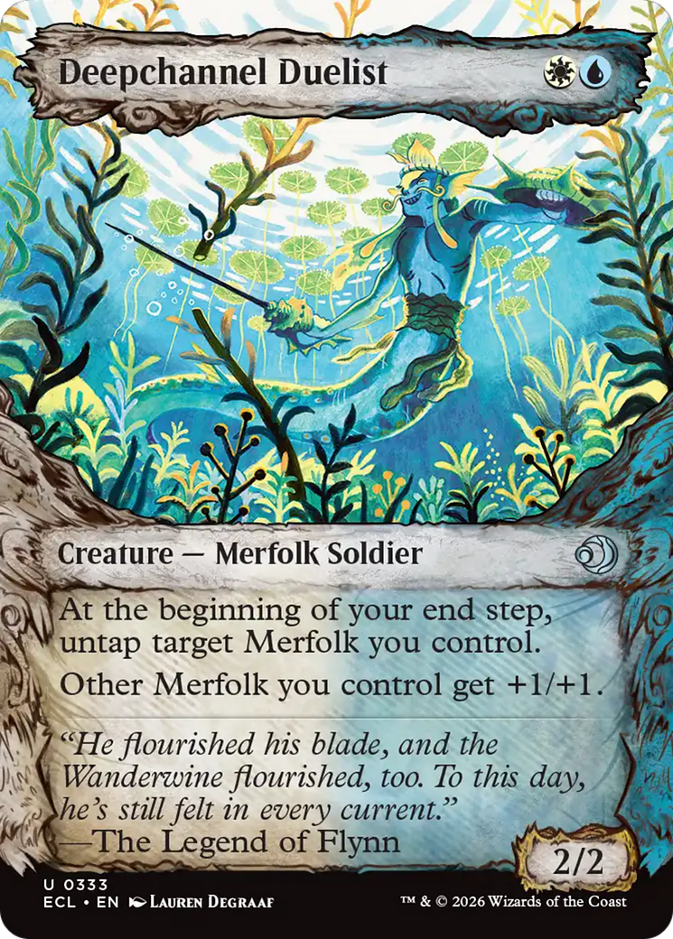 Deepchannel Duelist (Showcase) [Lorwyn Eclipsed] Foil