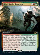 Dire-Strain Rampage (Extended Art) [Innistrad: Midnight Hunt] Foil