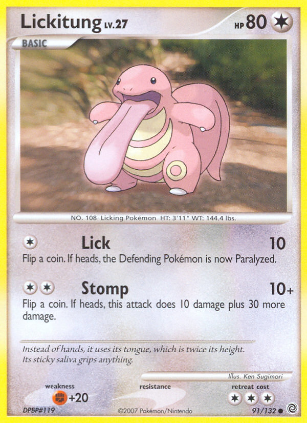 Lickitung (91/132) [Diamond & Pearl: Secret Wonders] Reverse Holofoil
