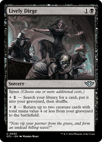 Lively Dirge [Outlaws of Thunder Junction] Foil