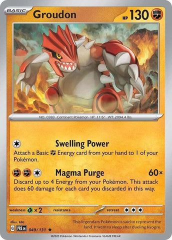 Groudon (049/131) [Scarlet & Violet: Prismatic Evolutions] Reverse Holofoil
