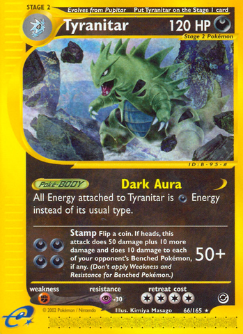 Tyranitar (66/165) [Expedition: Base Set] Reverse Holofoil