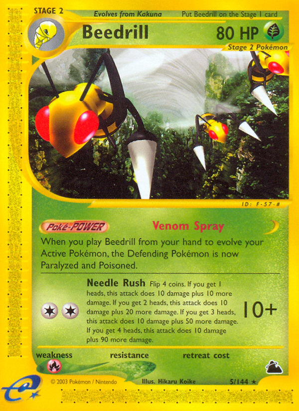 Beedrill (5/144) [Skyridge] Reverse Holofoil