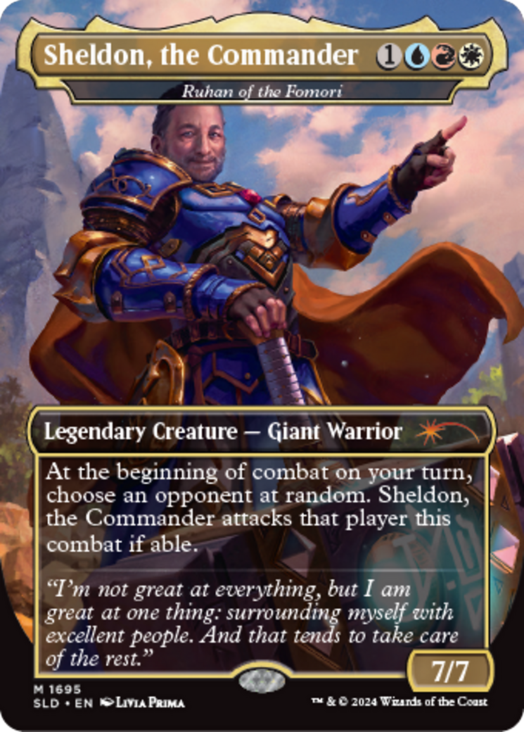 Ruhan of the Fomori - Sheldon, the Commander [Secret Lair: Sheldon's Spellbook] Foil
