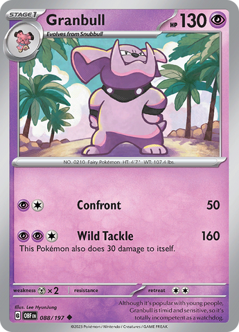 Granbull (088/197) [Scarlet & Violet: Obsidian Flames] Reverse Holofoil