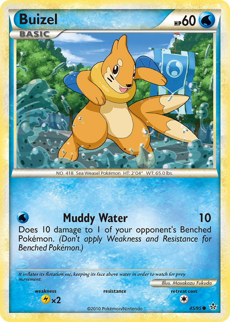 Buizel (45/95) [HeartGold & SoulSilver: Unleashed] Reverse Holofoil