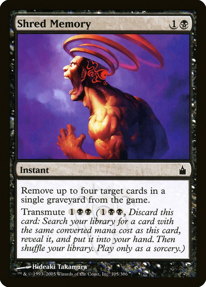 Shred Memory [Ravnica: City of Guilds] Foil