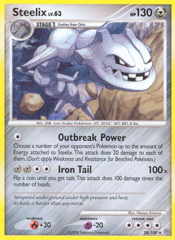 Steelix (28/100) [Diamond & Pearl: Stormfront] Reverse Holofoil