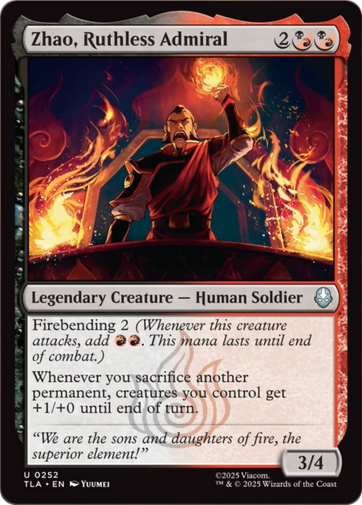 Zhao, Ruthless Admiral [Avatar: The Last Airbender] Foil