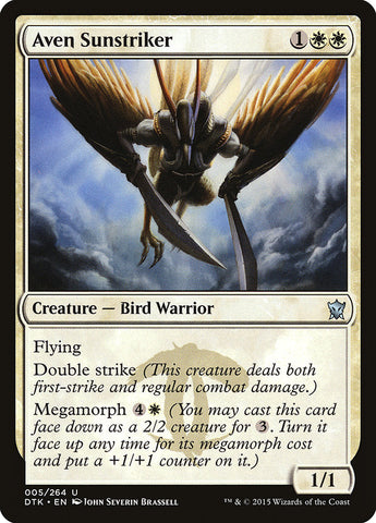 Aven Sunstriker [Dragons of Tarkir] Foil