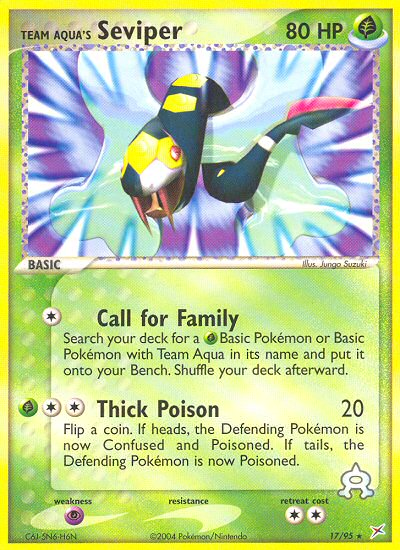 Team Aqua's Seviper (17/95) [EX: Team Magma vs Team Aqua] Reverse Holofoil