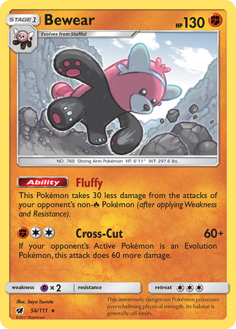 Bewear (56/111) [Sun & Moon: Crimson Invasion] Reverse Holofoil