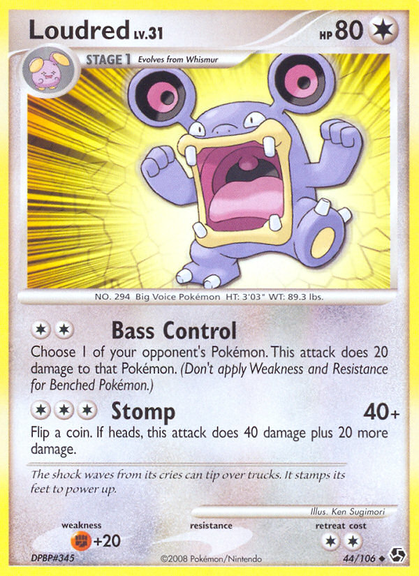 Loudred (44/106) [Diamond & Pearl: Great Encounters] Reverse Holofoil
